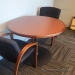 42" Round Table w/ Black Post Base